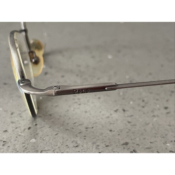 Vintage POLO RALPH LAUREN 296 WM6 EYEGLASSES Frames ONLY 50-19-140 Italy silver main image 4